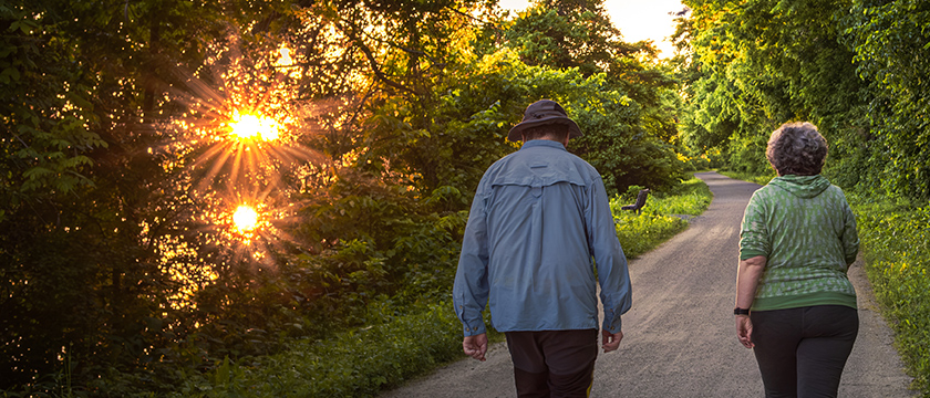 Couple Strolling in the Park