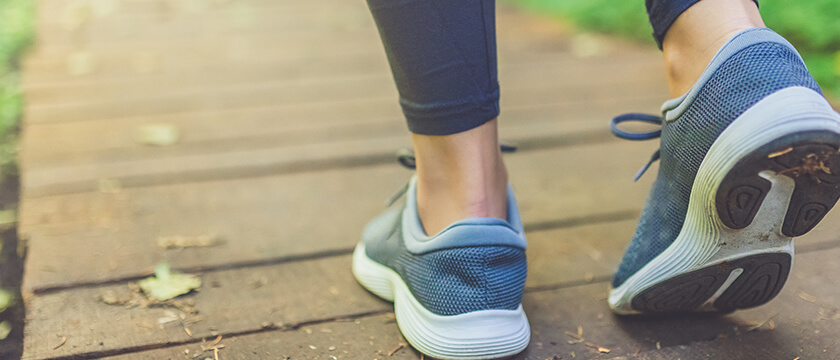 Feet Walking Close Up