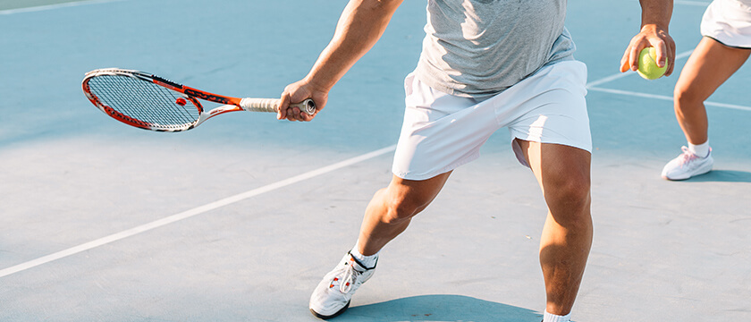 Man Playing Tennis