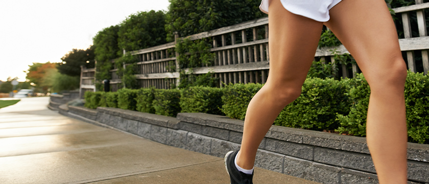 Woman Jogging on the Street