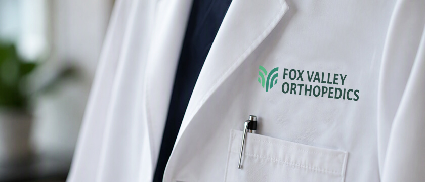 Labcoat with Fox Valley Orthopedics Logo
