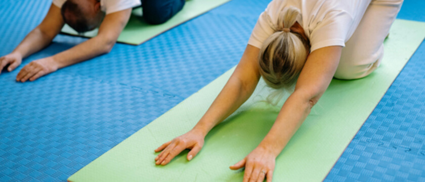 Group on Yoga Mats